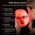 Red Light Therapy for Face and Neck, Red Light Therapy Mask Portable Led Face Mask Cordless, Eye-Protection for True Anti-Wrinkles Skincare at Home